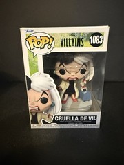 FUNKO POP ! CRUELLA DE VIL 1083 DISNEY VILLAINS BOX NOT MINT K02