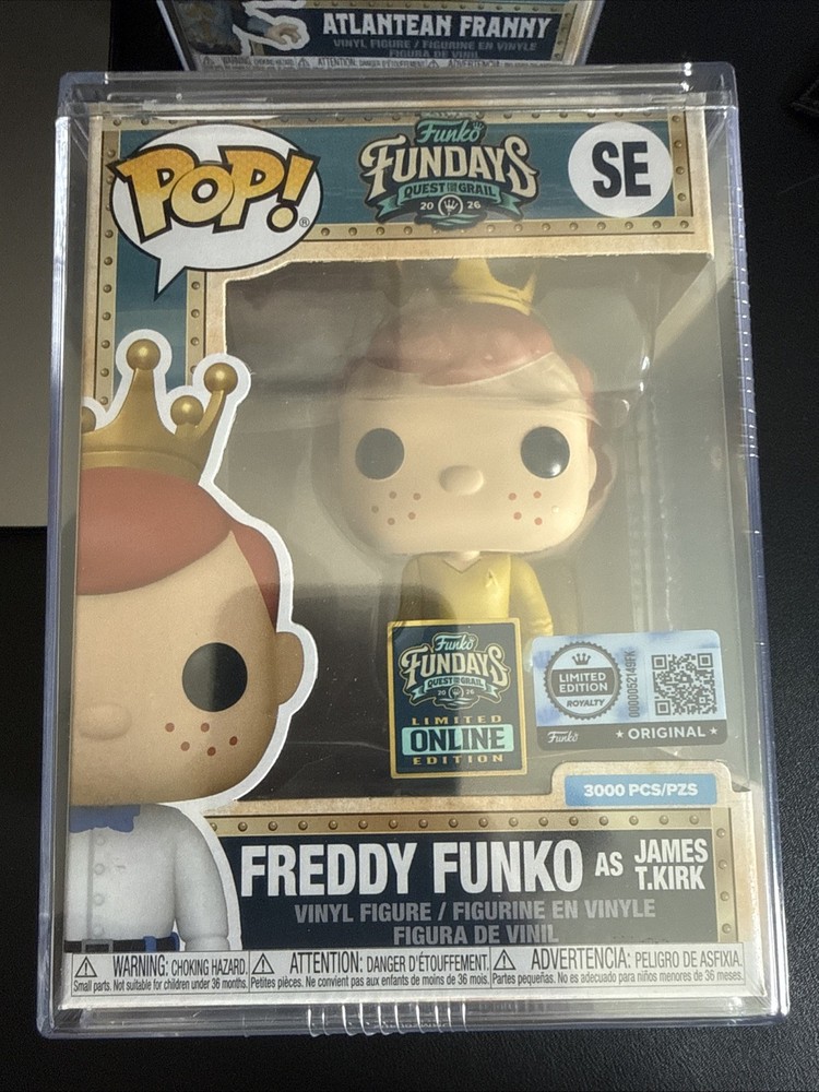 Funko Pop! Freddy As James T. Kirk LE 3000 PCS Fundays 2026 Grail Star Trek