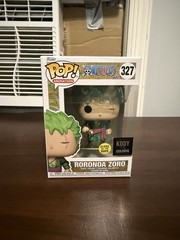 Funko Pop! One Piece Roronoa Zoro #327 Glow Gitd Kody Exclusive