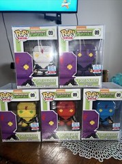 NYCC 2017 8-BIT FOOT SOLDIER SET YELLOW BLUE WHITE RED PURPLE FUNKO POP TMNT