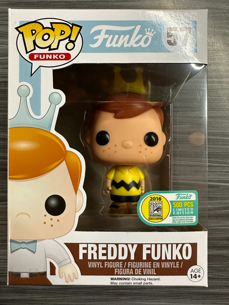 Funko POP! Freddy Funko As Charlie Brown (Signed/Brian Mariotti)(2016 SDCC)(500