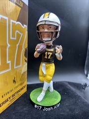 New Josh Allen Retire Jersey #17 Bobblehead University of Wyoming Buffalo Bills
