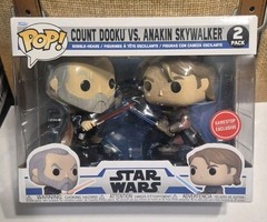Funko Pop! Count Dooku vs. Anakin Skywalker 2-pack – Star Wars W/Protector