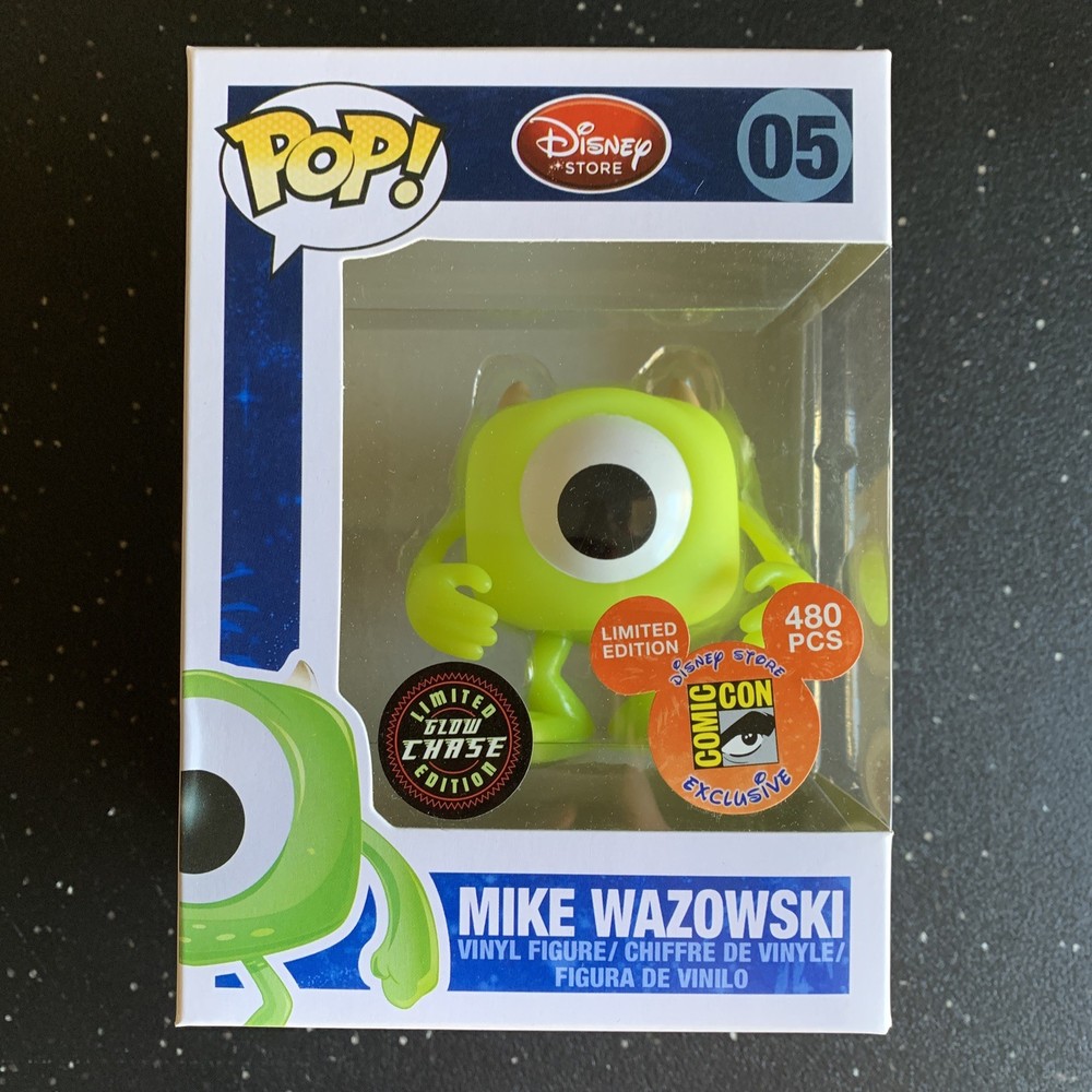GITD Chase Mike Wazowski Funko Pop #05 – SDCC Disney Store LE 480 – Monsters Inc
