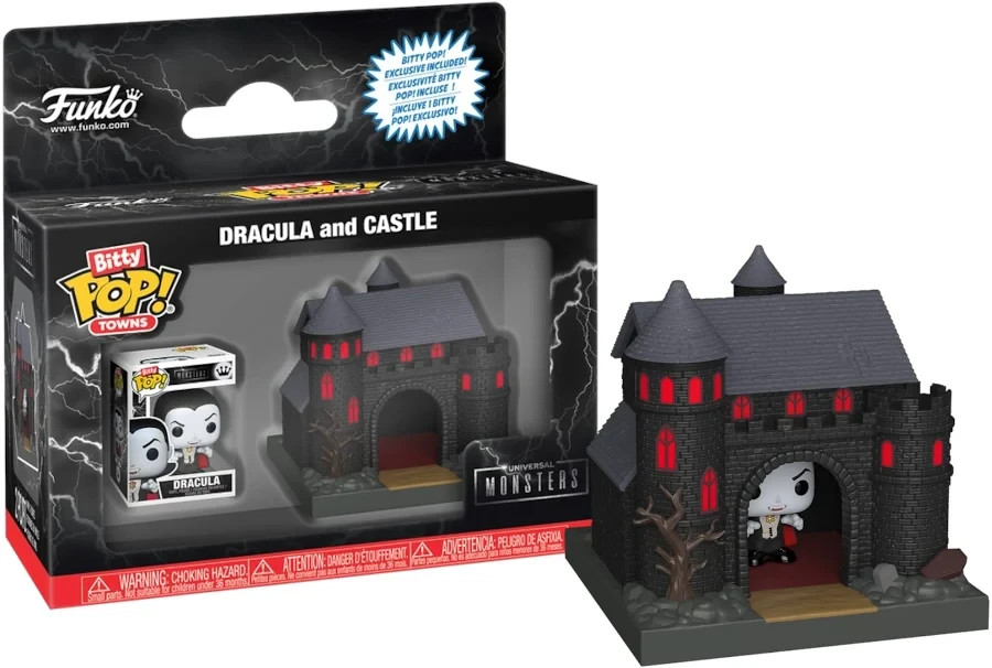 Funko Pop! Bitty Town: Universal Monsters – Dracula and Castle #88814