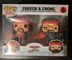 Cheech and Chong Up In Smoke Signed Funko Pop! 2 Pack (JSA COA)