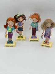 VINTAGE BOBBLE CHICS DOLLS (set of 4) by RUSS TOYS Cutie, Queen, Mall Princess