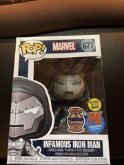 Funko Pop! Marvel Infamous Iron Man #677 PX Exclusive Glow in the Dark Figure