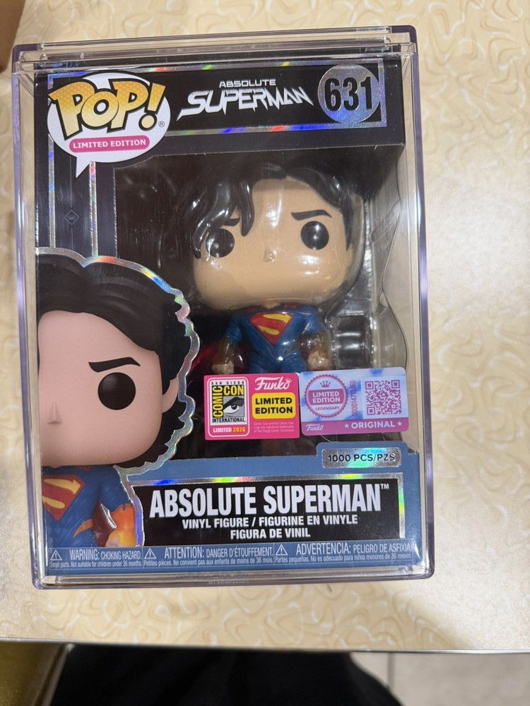 DC Absolute Superman Pop Funko SDCC 2026 Official San Diego Comic Con Sticker