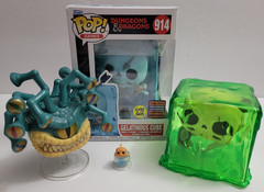 Funko Pop! D&D Gelatinous Cube #914 Glow in the Dark and #576 w/ Xanathar