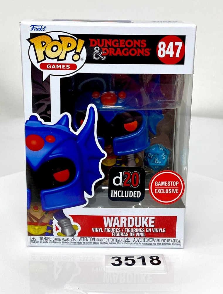 Funko Pop! Games Dungeons & Dragons WARDUKE # 847 GameStop Exclusive