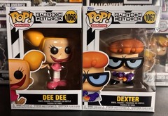New! Set Of 2 Funko Pop! Dexter’s Laboratory – Dexter #1067 & Dee Dee #1068