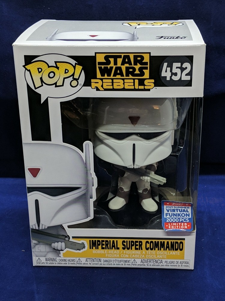 Funko 2021 IMPERIAL SUPER COMMANDO Star Wars Rebels Virtual Funkon Pop 452 ERROR