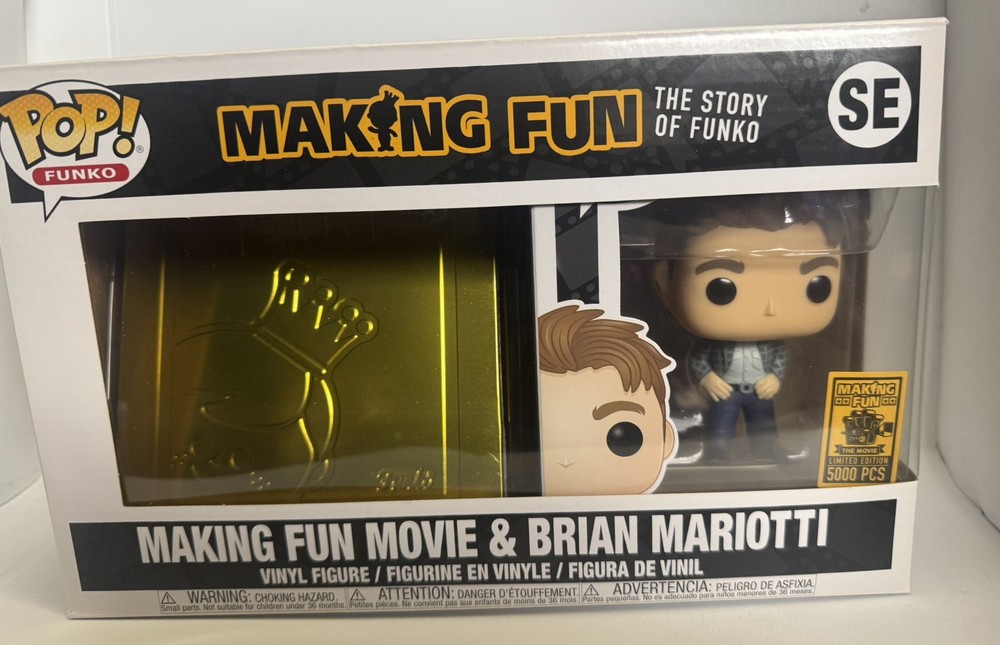 Funko Making Fun Movie DVD and Pop! Brian Mariotti Bundle LE 5000