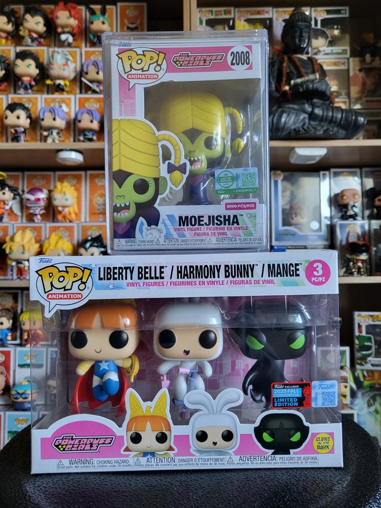 Funko Pop! Ultra LE Power Puff Girls Moejisha & Powerpuff Girls Bundle