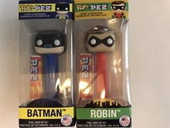 POP Pez Batman And Robin From The Classic 1966 TV Series 2 Dispenser & Candy Set