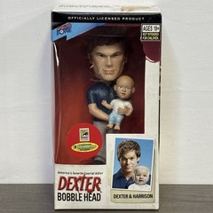 Comic Con Exclusive Dexter & Harrison Morgan Bobble Head NIB Super Rare