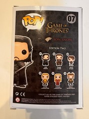 Funko POP! GOT Jon Snow #07 Beyond The Wall Exclusive HBO (Glittered W/ Snow)