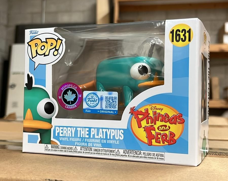 Funko Pop! PHINEAS AND FERB MYPOPS CANADA EXCLUSIVE Perry The Platypus #1631