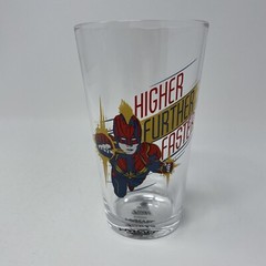 Marvel Captain Marvel Glass Cup Marvel Collector’s Corps Exclusive