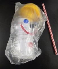 Jack in the Box Jack Drink Cup w/ Straw, Glass. Limited edition NEW