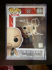 FUNKO POP! WWE 84: WWE – STONE COLD STEVE AUSTIN AUTOGRAPHED VINYL FIGURE!
