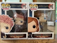 Funko Pop! Jujustu Kaisen Yuji Itadori #1111, Nobara Kugisaki #1113-NEW MINT !