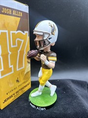 New Josh Allen Retire Jersey #17 Bobblehead University of Wyoming Buffalo Bills