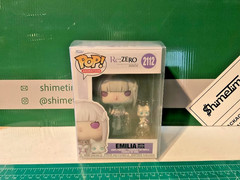 Funko Pop! Animation: Re: Zero- Emilia with Puck -#2112 W/ Protector & QA/QC+