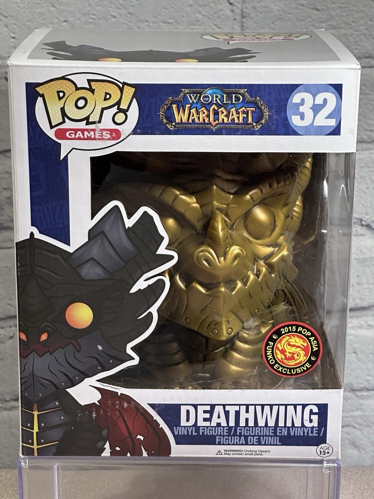 Funko Pop! Games – World Of Warcraft Deathwing (GOLD) #32 – DAMAGED BOX&INSERT