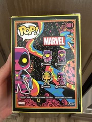 Funko Pop! Vinyl Deadpool #801 Marvel Black Light Target Exclusive Figure