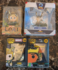 Funko Pop -LOKI Misc. Collection Marvel -Cosbaby, Q Fig, pop pin 04, pop pin SE