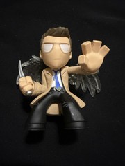 2015 Funko Mystery Mini Supernatural Castiel Figure With Wings & Angel Blade