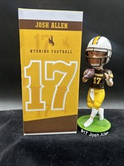 New Josh Allen Retire Jersey #17 Bobblehead University of Wyoming Buffalo Bills