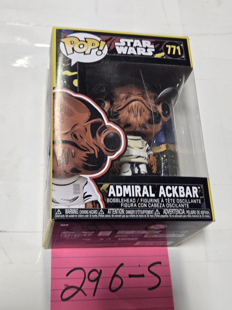 Funko Pop Star Wars Admiral Ackbar 771 Multicolor Vinyl Figure Standard Common