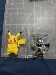 Pikachu Iridescent Shine + Chrome 25 Years Pokémon Figure Jazwares 3” Set Lot