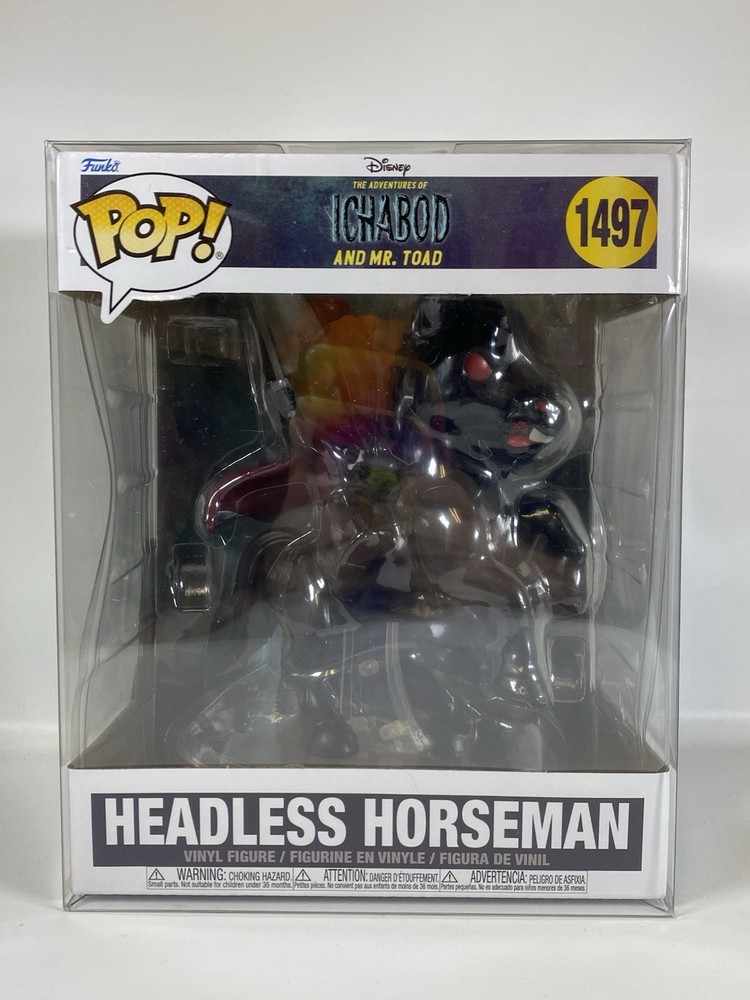Funko Pop Disney Ichabod & Mr Toad Headless Horseman #1497 With Protector