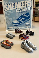 30 Pairs of MINIATURE Sneakers for Action Figures Nike Dunk, Reebok Pump Fury