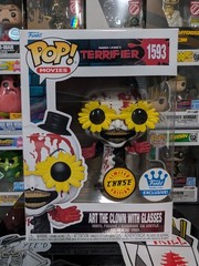 Authentic Funko Pop! Terrifier Art the Clown With Glasses #1593 Bloody Chase