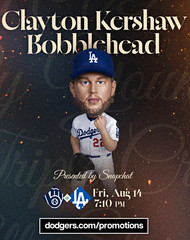 PRESALE Dodgers Clayton Kershaw Dodgers SGA Bobblehead 8/14/26