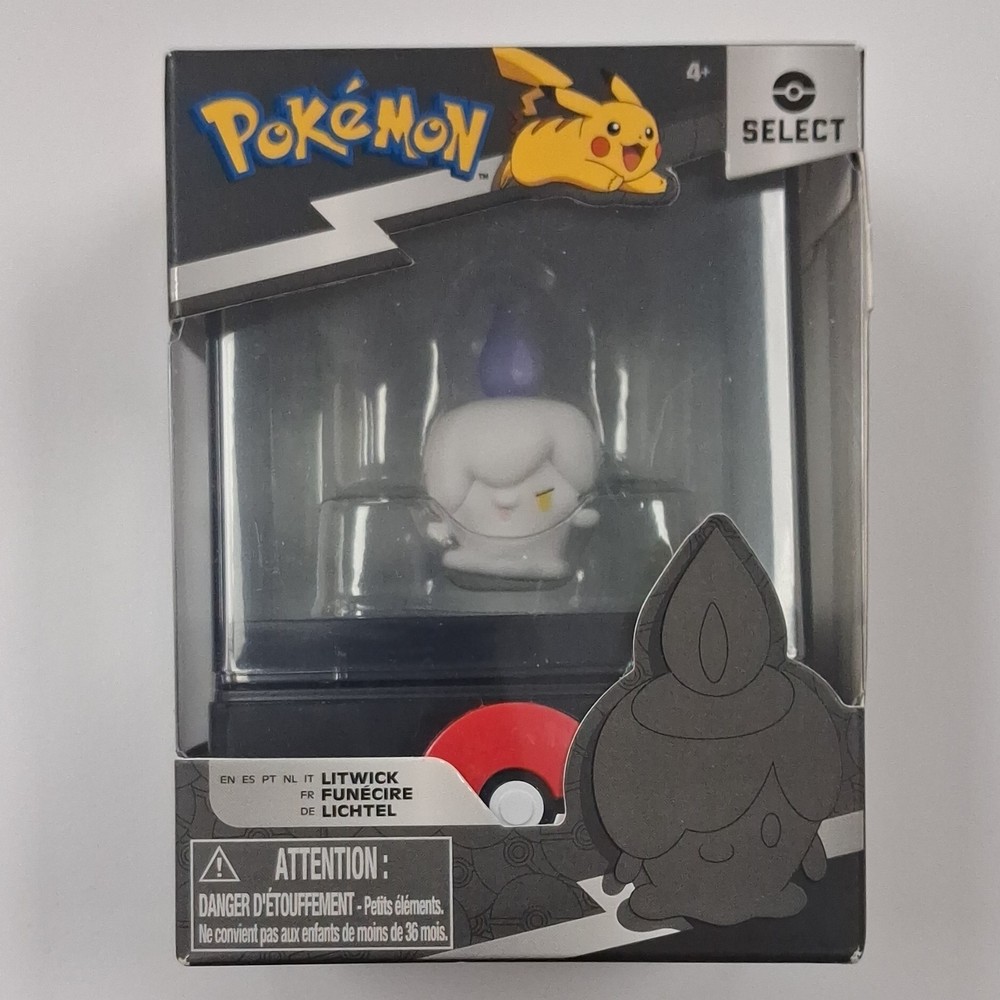 Pokemon Select Litwick Collectible Figure Series 7 Jazwares Plastic Toy