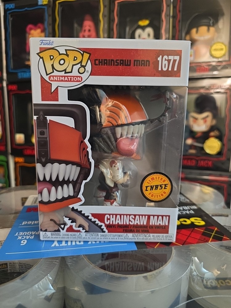 CHASE LIMITED EDITION – Funko Pop! 1677 CHAINSAW MAN Figure NEW w/ Protector