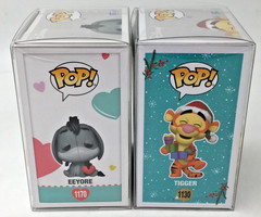 Funko Pop! Disney Amazon Holiday Tigger #1130 & Eeyore #1170 Flocked Set of 2