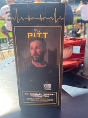 Dr. Robby Bobblehead Pittsburgh Pirates 7/25/26 The Pitt SGA Hospital BRAND NEW