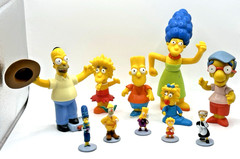 Fox The Simpsons Mini & Various Figures RARE Lot of 11 Vintage 2000-2007