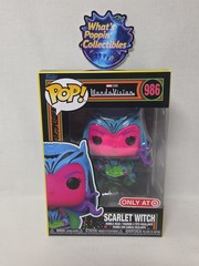 Funko Pop! Vinyl: Marvel Scarlet Witch (Black Light) Exclusive #986 W/ Protector