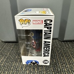 Funko- Avengers- Captain America- #1290- Amazon Exclusive W/ Protector + Pin