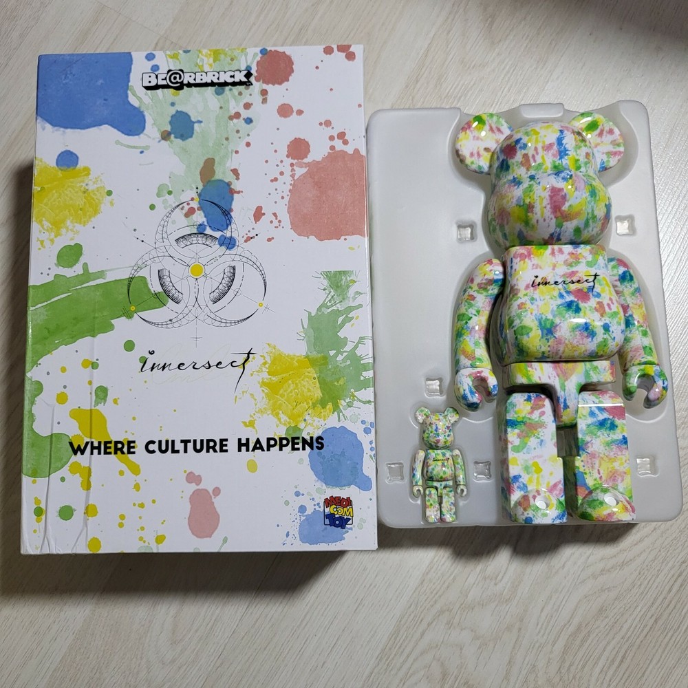 BEARBRICK Innersect Multi Color 100%&400% BE@RBRICK Medicom Toy