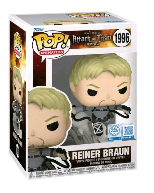 Funko Pop! Vinyl: Attack on Titan – Reiner Braun – GameStop #1996