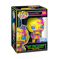 Funko POP! Terrifier Art the Clown Black Light Figure 2049 + Protector